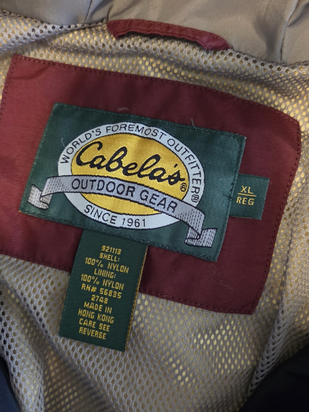 Vintage Cabela's Weather-Resistant Gore-tex Men's Hooded Jacket, Size XL - Picture 2 of 8